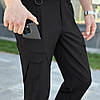 Штани карго Pobedov Tactical Soft чорні для чоловіків із 6 кишенями, фото 6