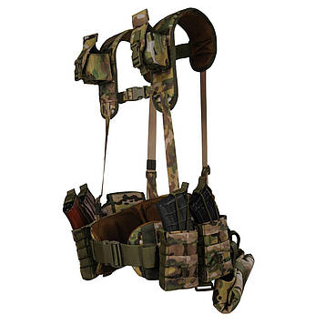 Ремінно-плечова система мультикам РПС WARBELT MOLLE з підсумками