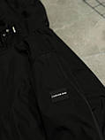 Чоловіча куртка вітровка CALVIN KLEIN M2367 чорна, фото 6