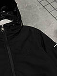 Чоловіча куртка вітровка CALVIN KLEIN M2367 чорна, фото 2