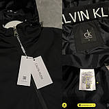 Чоловіча куртка вітровка CALVIN KLEIN M2367 чорна, фото 5
