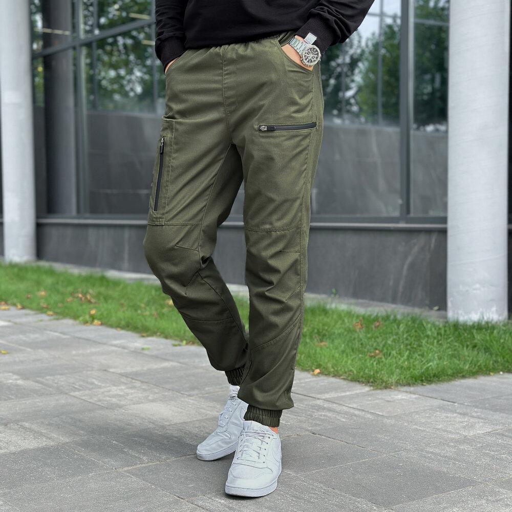 Штани-карго Pobedov Papin Brodyaga хакі бавовняні з шістьма кишенями для активного відпочинку