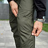 Штани-карго Pobedov Papin Brodyaga хакі бавовняні з шістьма кишенями для активного відпочинку, фото 7