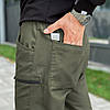 Штани-карго Pobedov Papin Brodyaga хакі бавовняні з шістьма кишенями для активного відпочинку, фото 8