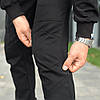 Штани-карго Pobedov Papin Brodyaga чорні з 6 кишенями для чоловіків для комфортного носіння, фото 8