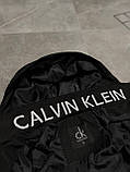 Чоловіча куртка вітровка CALVIN KLEIN M2367 чорна, фото 7