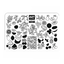 Пластина для стемпінгу "ART STAMPING" FRUTIS МІНІ BY VAKULA З ДЕМО-ПЛАСТИНОЮ