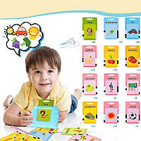 Інтерактивний планшет для вивчення англійської з картками на 224 слова, Блакитний