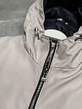 Чоловіча куртка вітровка STONE ISLAND M2365 сіра, фото 3