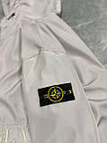 Чоловіча куртка вітровка STONE ISLAND M2365 сіра, фото 5