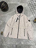Чоловіча куртка вітровка STONE ISLAND M2365 сіра, фото 4
