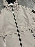 Чоловіча куртка вітровка STONE ISLAND M2365 сіра, фото 7