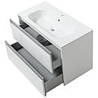 Тумба підвісна ЮВВІС Stella бетон глянець 75 см з умивальником Stella 75 см, фото 2