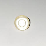 Гудзик перламутровий з малюнком на ніжці молочний 12мм, фото 2