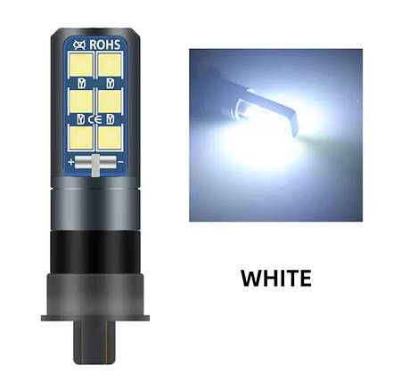 Світлодіодна лампа LED Canbus PW24W/2.5 Вт 3030 12SMD DC12-24V білий, фото 1