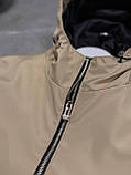 Чоловіча куртка вітровка STONE ISLAND M2363 бежева, фото 4