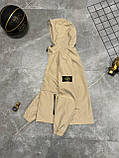 Чоловіча куртка вітровка STONE ISLAND M2363 бежева, фото 9