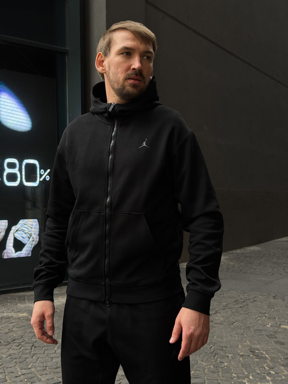 Толстовка мужская Air Jordan Sport Hoop Fleece Black / FV8602-010