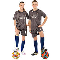 Детская футбольная форма REAL MADRID VINI JR 7 SP-Sport CO-4648 серый