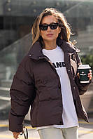 Універсальна жіноча демісезонна куртка плащівка та утеплювач Kdh199