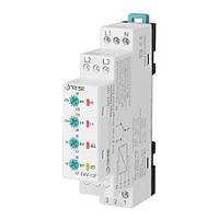 Реле контролю напруги з таймером затримки та з управлінням послідовністю фаз