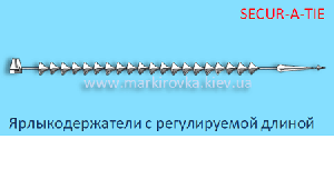 Ярликотримачі кільцеві Secur-a-tie з регульованою довжиною для ручного кріплення, в упаковці 1000 шт