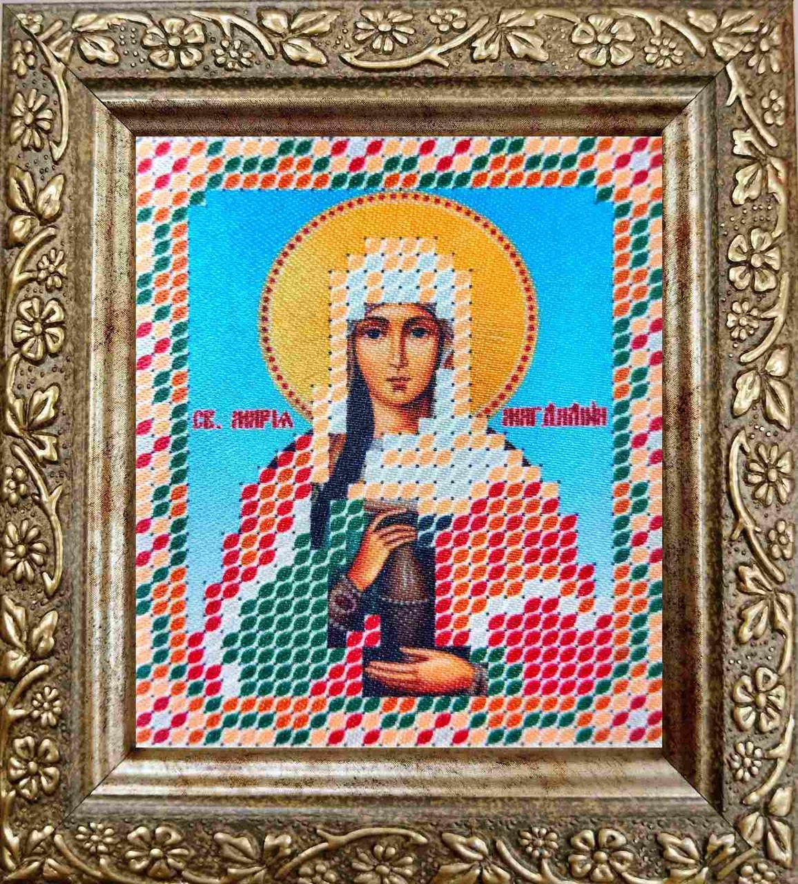 Набір для вишивання бісером ArtWork ікона Богородиця Марія Магдалина НВТ 7036 6х7см з рамкою в комплекті