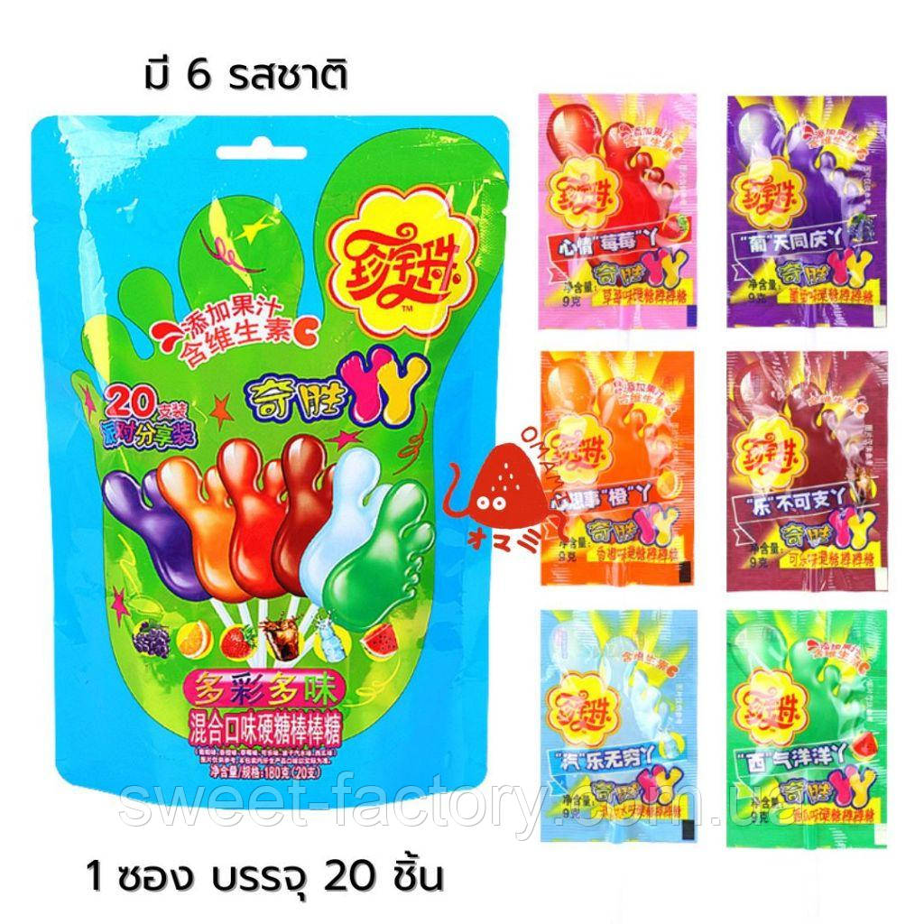 Льодяники Chupa Chups YY Lollipop Foot Mix 9g