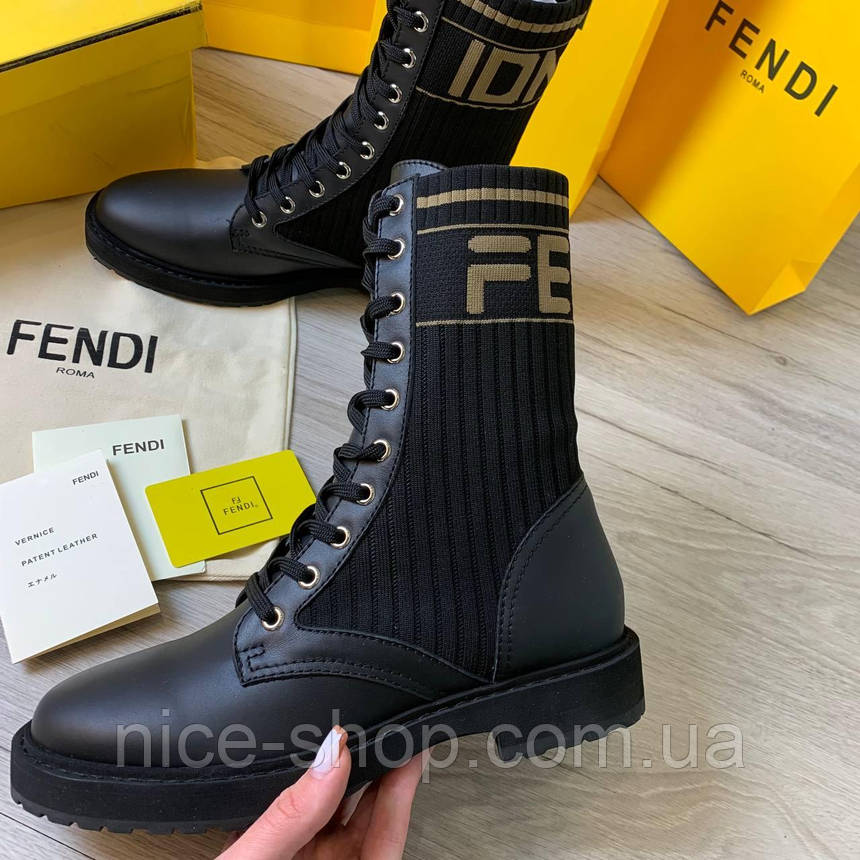 Черевики Fendi шкіряні 39 розмір, фото 1