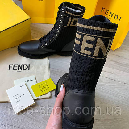 Черевики Fendi шкіряні 39 розмір, фото 3