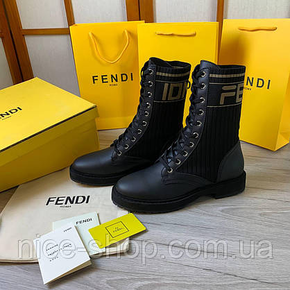 Черевики Fendi шкіряні 39 розмір, фото 4