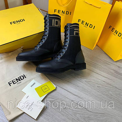 Черевики Fendi шкіряні 39 розмір, фото 5