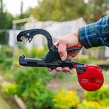 Степлер для рослин МAX HT-R45C(RD) + Італійська стрічка 10 шт + Оригінальні скоби — Тапенер Акційний Набір, фото 5