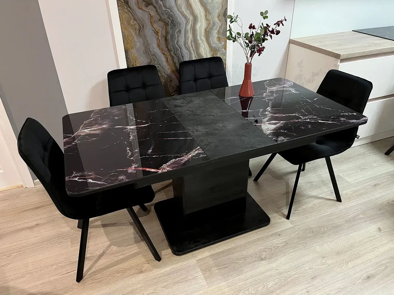 Обідній стіл Boston T  Jm чорний Black/16XL