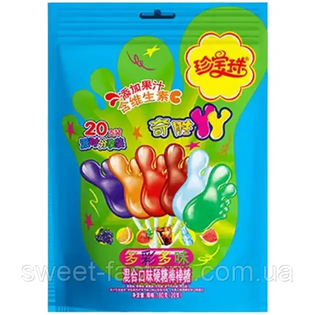 Льодяники Chupa Chups YY Lollipop Foot Mix 180g