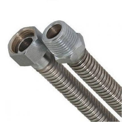 Шланг нержавіючий для підвода газу Dispipe DN012 1/2"х1/2" Гайка-Штуцер (15х15мм) довжина від 30см до 500см, фото 2