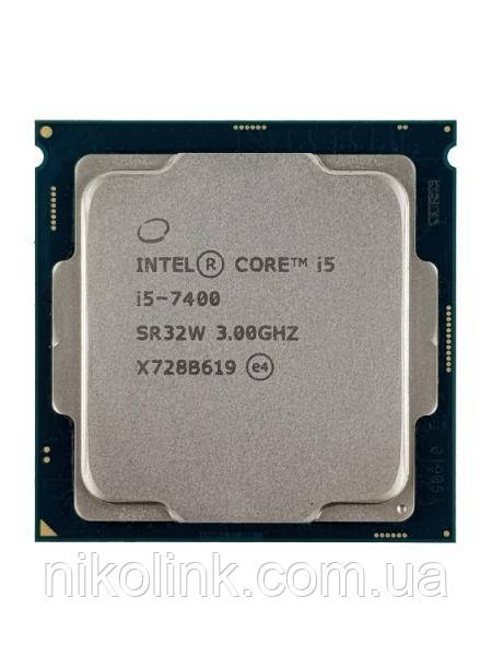 Процессор Intel Core i5-7400 3.0GHz/8GT/s/6MB, s1151 (BX80677I57400), Tray, б/у