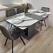 Обідній стіл Boston T Jm Бетон темний Dark/18