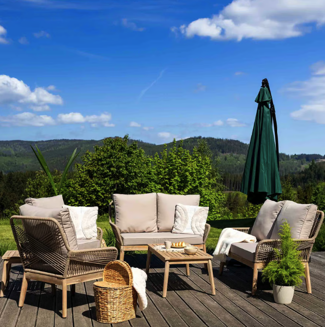 Комплект садових меблів Di Volio Akaia бежевий