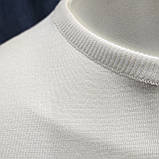 Светр Vip stones чоловічий тонкий віскоза XL сіро білий, фото 4