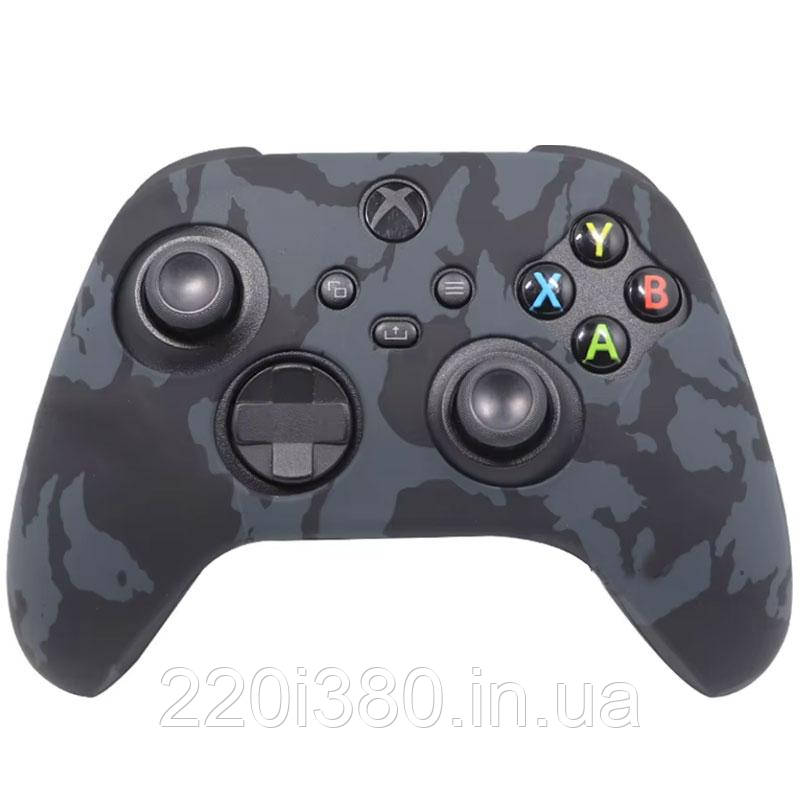 Силіконовий чохол для джойстика Xbox Series S/X (чорний камуфляж)