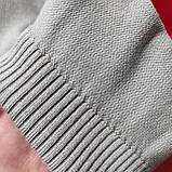 Светр Vip stones чоловічий тонкий віскоза XL сіро білий, фото 7