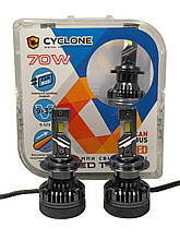 Led-лампи h7 9-32v cunbus 18000 lm 70 w 5500k комплект Cyclone type-48
