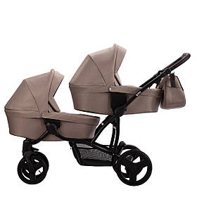 Коляска для двійні Verdi For 2 (2025 року), бежевий