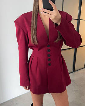 Сукня-піджак жіноча з костюмки на гудзиках (Норма)