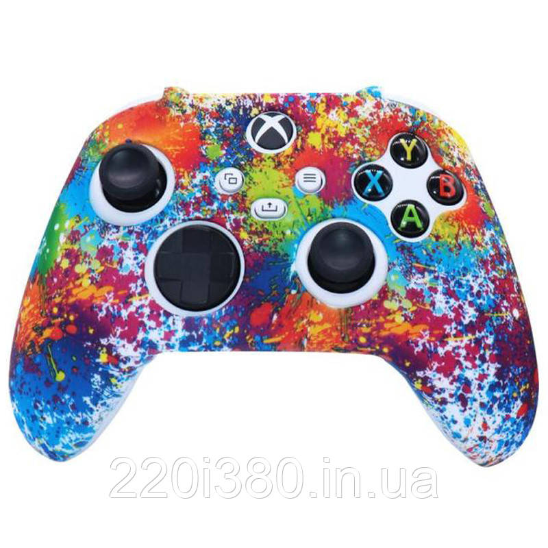 Силіконовий чохол для джойстика Xbox Series S/X (принт multicolor)