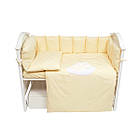 Постільний комплект 6 ел Babycentre & Twins Moonlight ванільний, фото 7