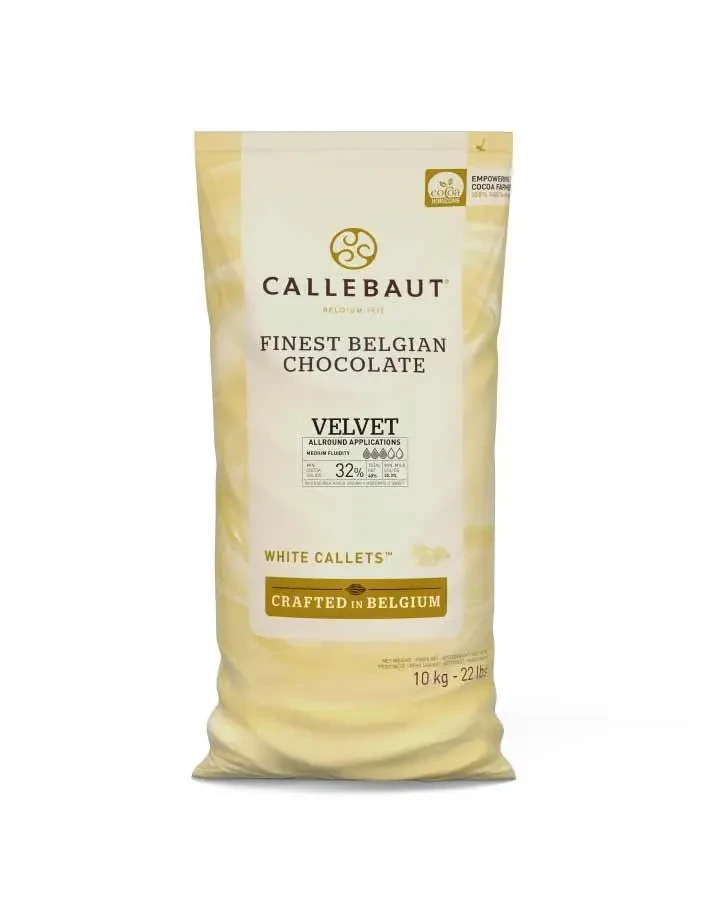 Шоколад білий 32% Barry Callebaut Velvet 500 г, Бельгія