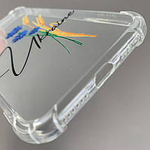 Чохол для iPhone 11 Pro чохол з принтом колосків з волошкою з бронь кутами прозорий q08q, фото 3