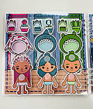 Розвиваюча книжка альбом липучки ТОКА БОКА Одягай та грай, фото 4